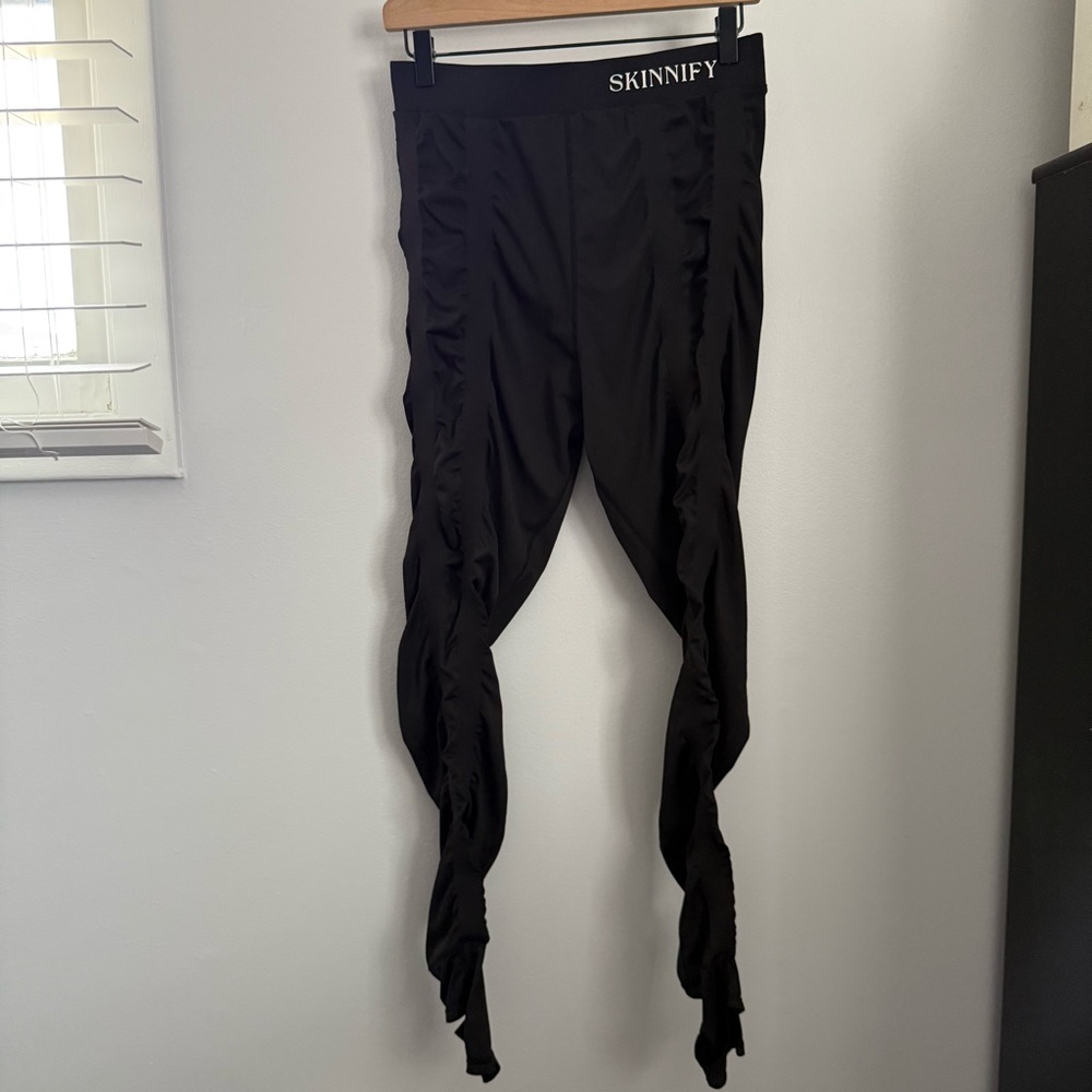 Skinnify XXL Resistance Band Leggings Black Workout Active Stretch Ruch